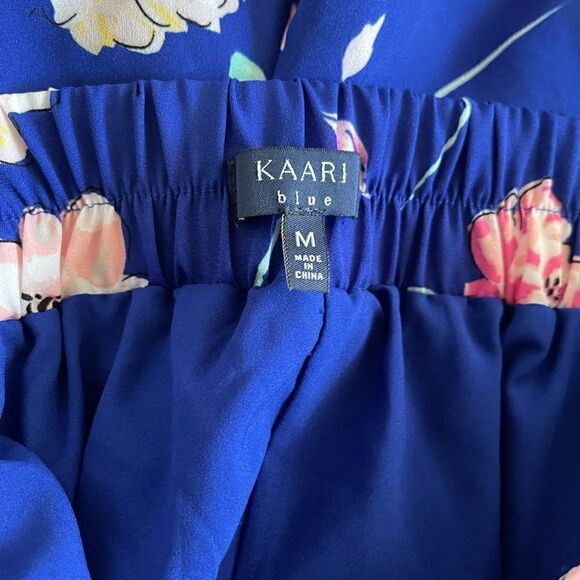KAARI BLUE High Waist Floral Print Shorts Size Medium - Picture 3 of 6